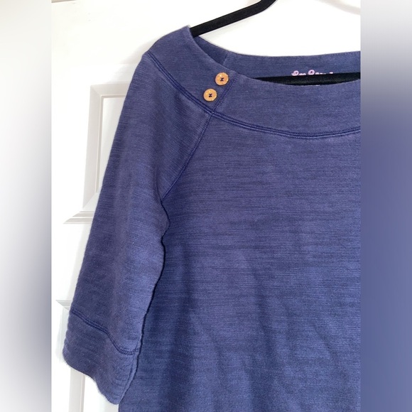 Lilly Pulitzer Women’s Medium Navy Blue Dress with Button Accents - Picture 2 of 6